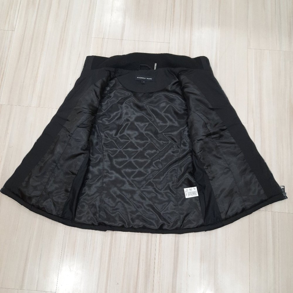 Black quilted winter vest - Andrew Marc brand - Picture 9 of 11